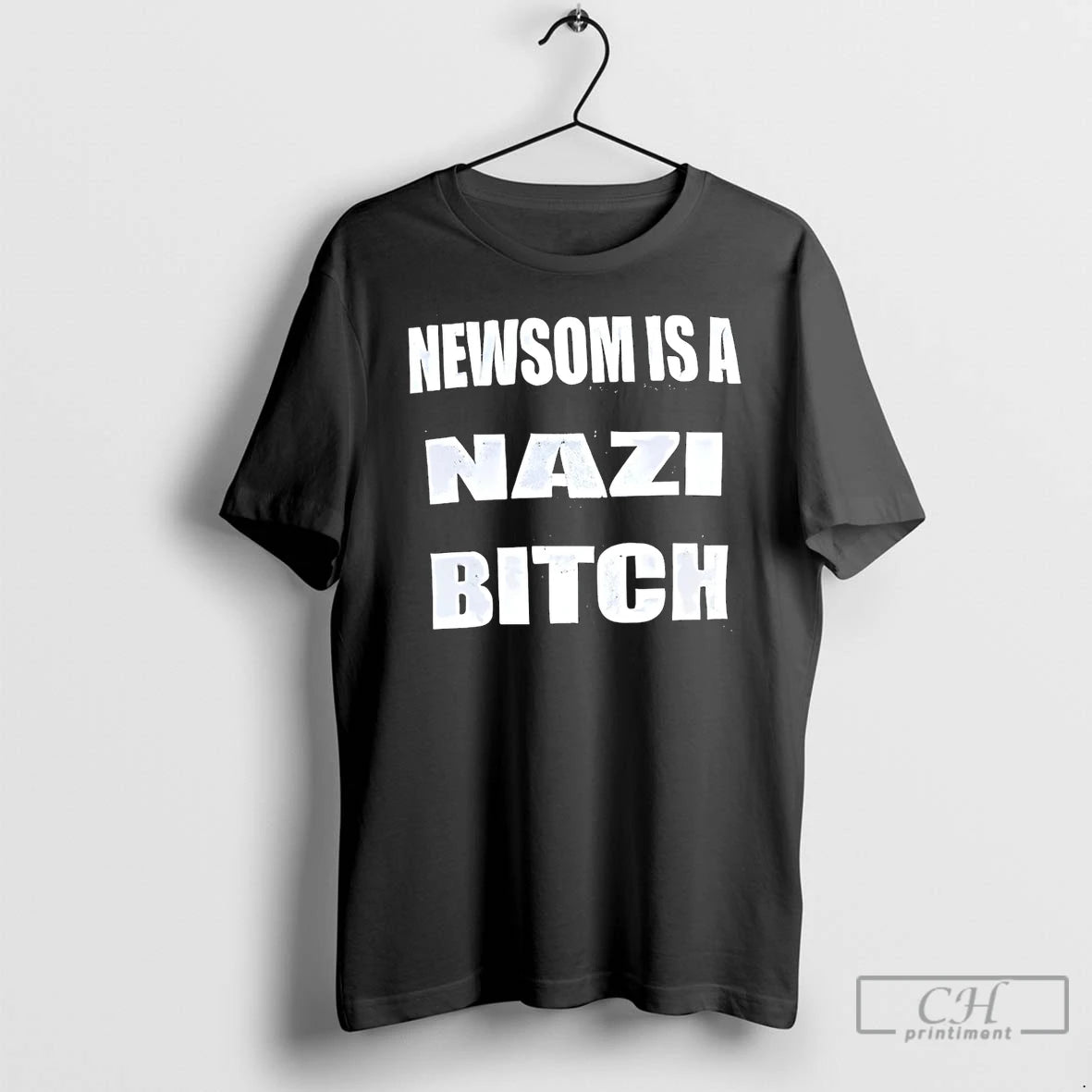 Classic Back Newsom Is A Nazi Bitch T-Shirts, Hoodie, Sweatshirt | TeeBloomCo.com