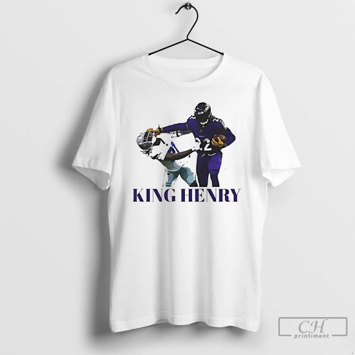 Classic Baltimore Ravens Derrick Henry King Henry T-Shirts, Hoodie, Sweatshirt | TeeBloomCo.com