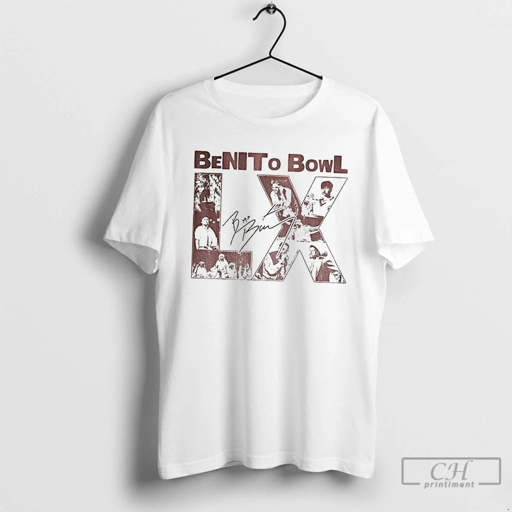 Classic Benito Bowl 2026 Football Lix Bad Bunny Signature T-Shirts, Hoodie, Sweatshirt | TeeBloomCo.com
