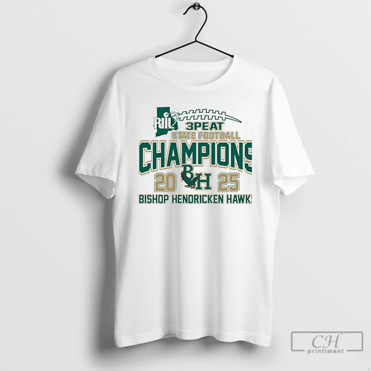 Classic Bishop Hendricken Hawks Riil 3 Peat State Football Champions 2025 Christmas T Shirts Sweater Hoodie, Sweatshirt