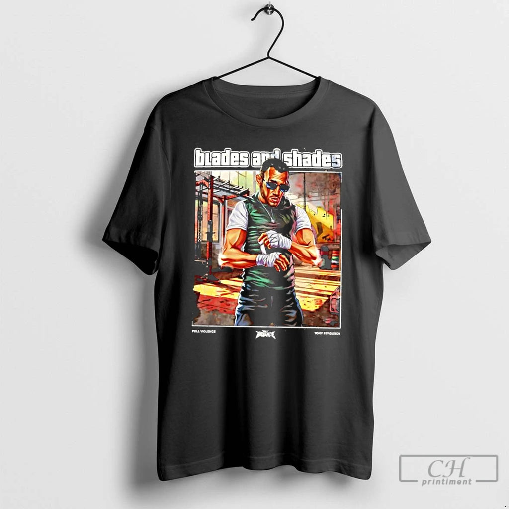 Classic Blades And Shades Tony Ferguson T-Shirts, Hoodie, Sweatshirt | TeeBloomCo.com