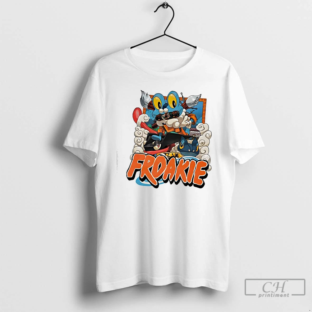 Classic Blue Fro Froakie T-Shirts, Hoodie, Sweatshirt | TeeBloomCo.com