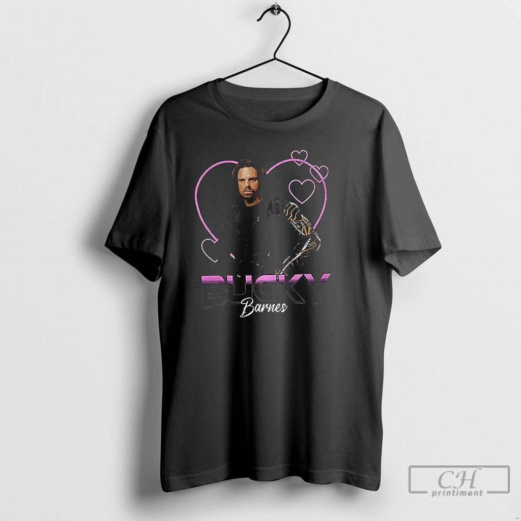 Classic Bucky Barnes Hearts Graphic T-Shirts, Hoodie, Sweatshirt | TeeBloomCo.com