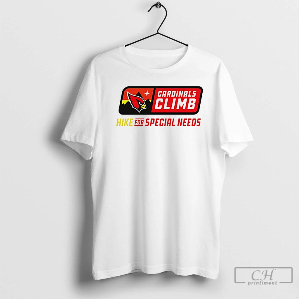 Classic Cardinals Climb Hike For Special Needs Christmas T-Shirts, Hoodie, Sweatshirt | TeeBloomCo.com