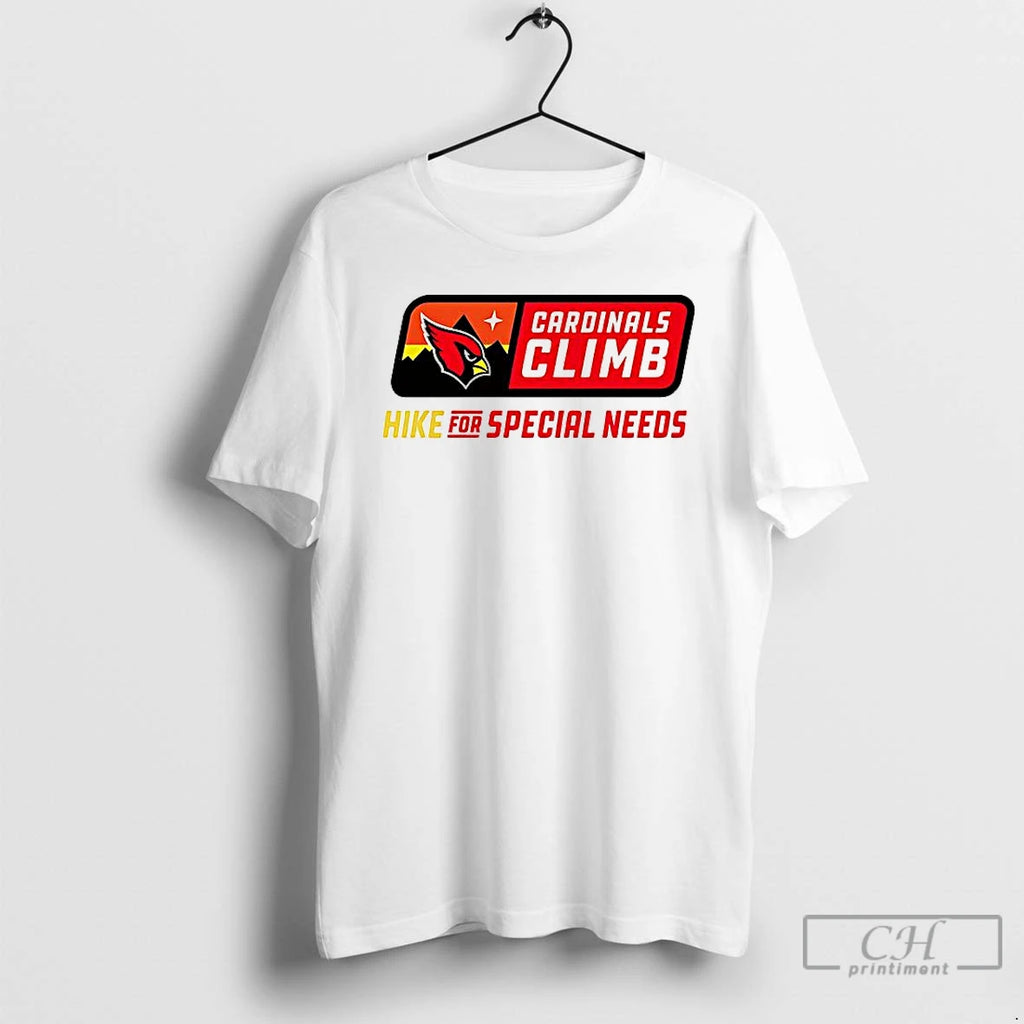 Classic Cardinals Climb Hike For Special Needs T-Shirts, Hoodie, Sweatshirt | TeeBloomCo.com