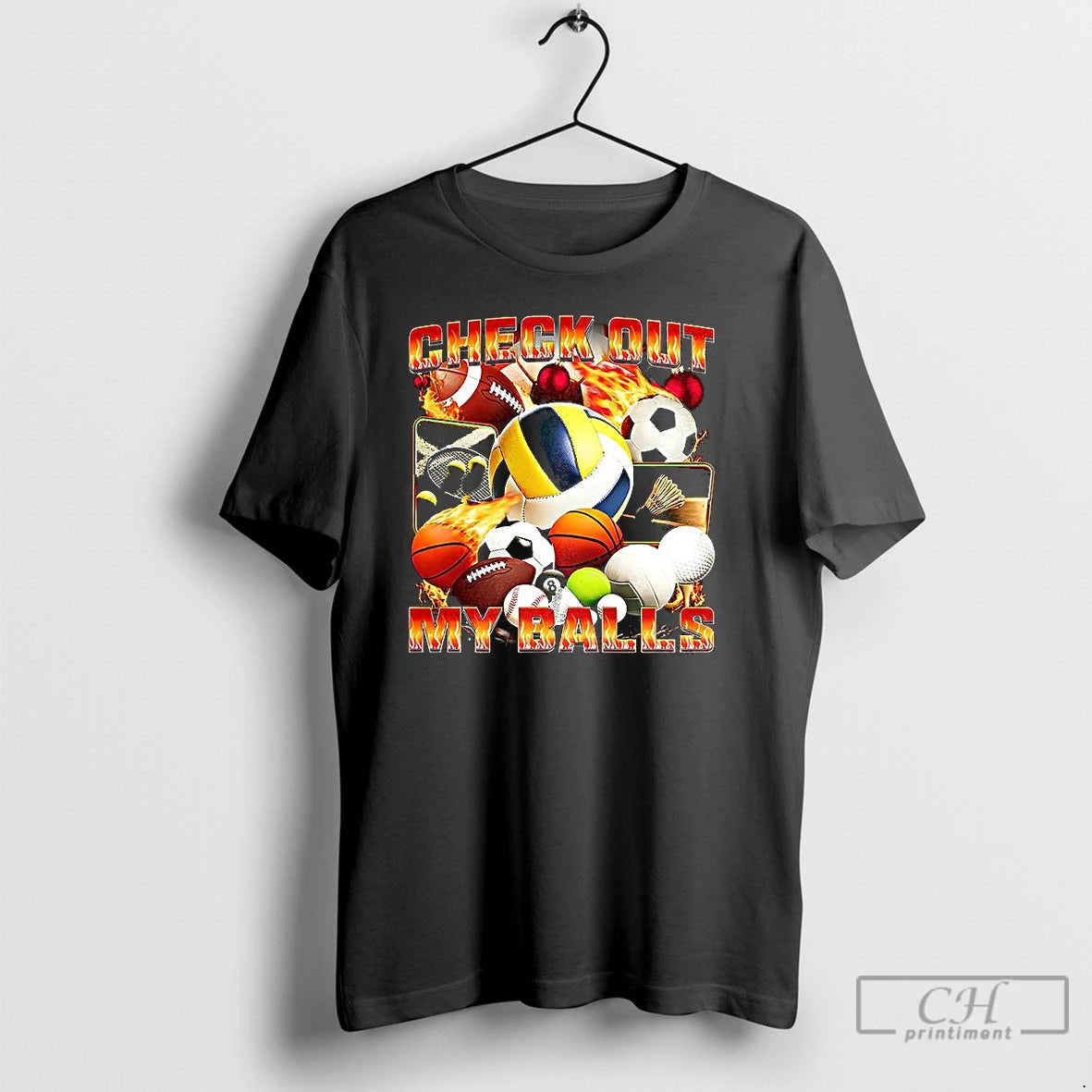 Classic Check Out My Balls Types Of Balls Meme T-Shirts, Hoodie, Sweatshirt | TeeBloomCo.com