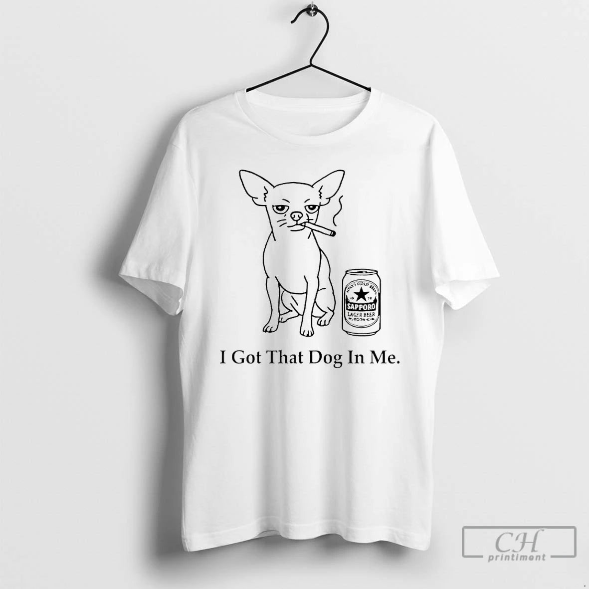 Classic Chihuahua Smokes And Drinks Alcohol I Got That Dog In Me Meme T Shirts Hoodie, Sweatshirt | TeeBloomCo.com