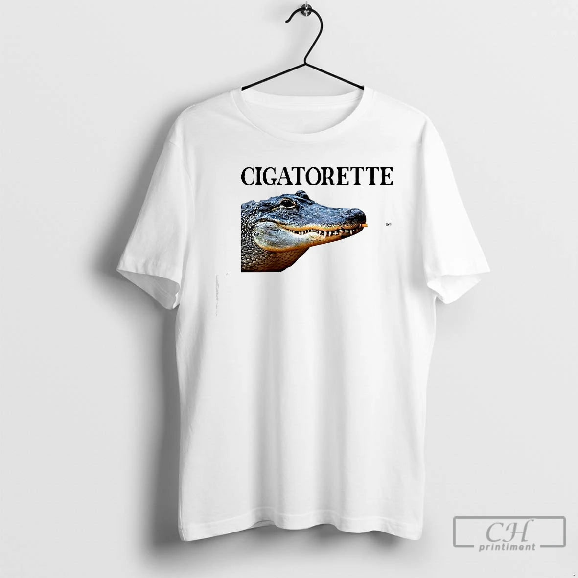 Classic Cigatorette Alligator With A Cigarette Graphic T-Shirts, Hoodie, Sweatshirt | TeeBloomCo.com