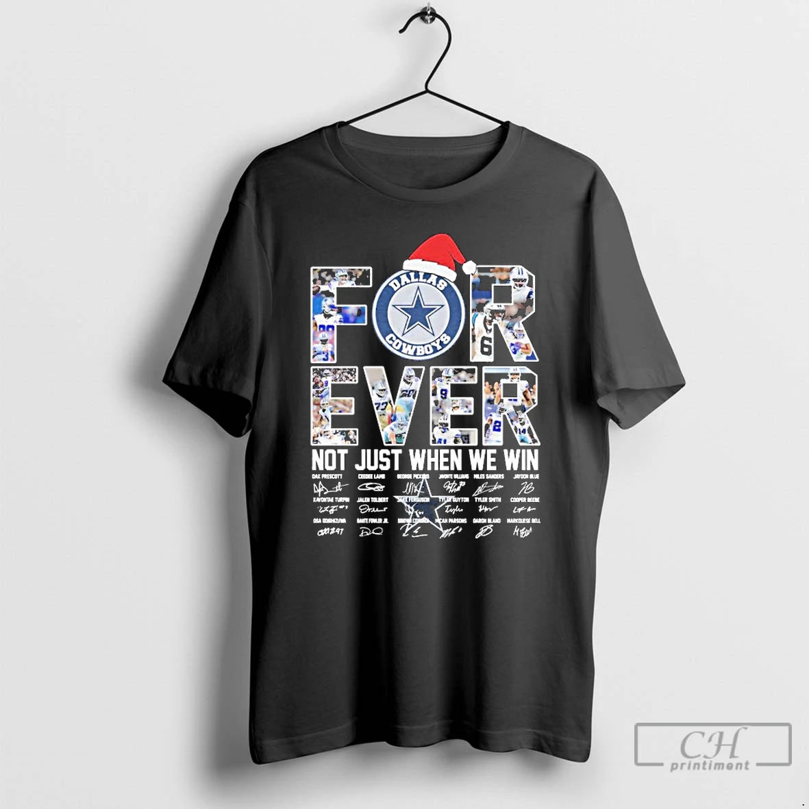 Classic Dallas Cowboys Forever Not Just When We Win Christmas Signatures T-Shirts, Hoodie, Sweatshirt | TeeBloomCo.com