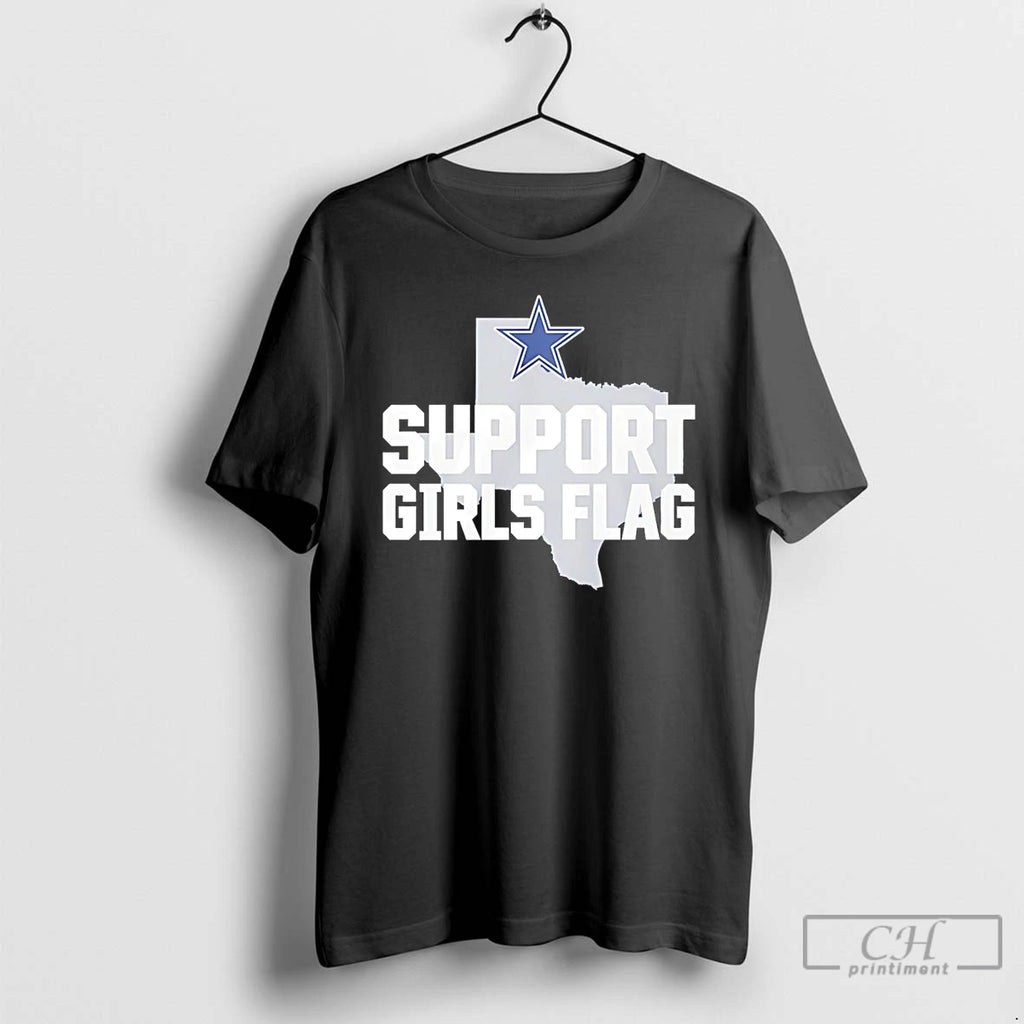 Classic Dallas Cowboys Support Girls Flag T-Shirts, Hoodie, Sweatshirt | TeeBloomCo.com