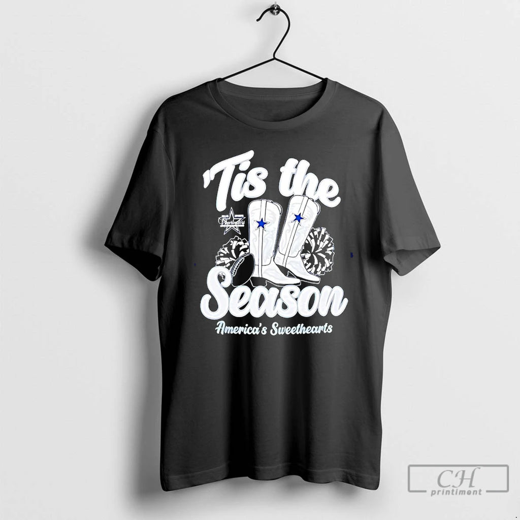 Classic Dallas Cowboys Tis The Season Boots Americas Sweethearts T-Shirts, Hoodie, Sweatshirt | TeeBloomCo.com
