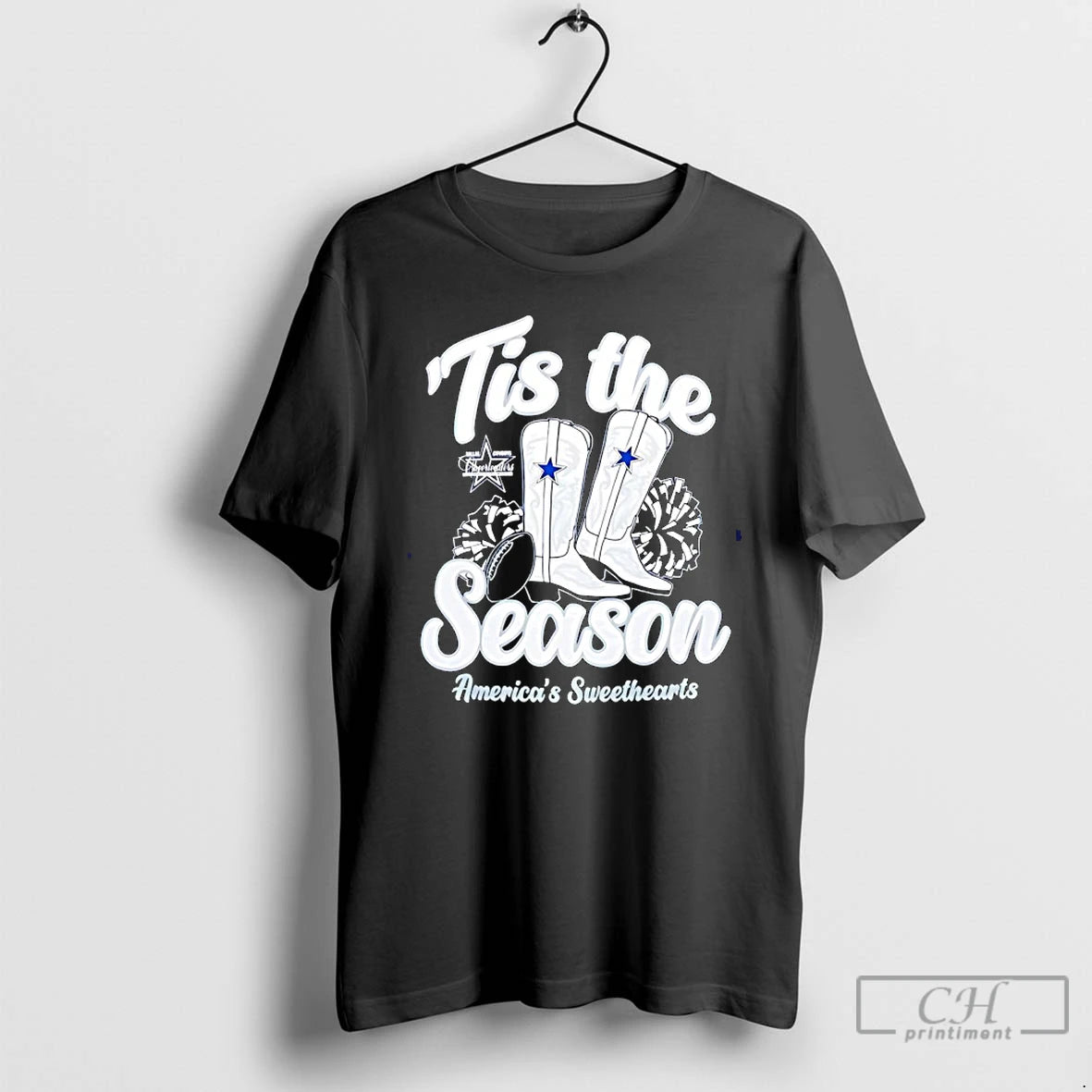 Classic Dallas Cowboys Tis The Season Boots Americas Sweethearts T-Shirts, Hoodie, Sweatshirt | TeeBloomCo.com