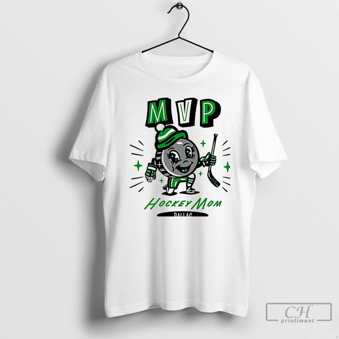 Classic Dallas Hockey Mom Mvp 2025 Cartoon Christmas T-Shirts, Hoodie, Sweatshirt | TeeBloomCo.com