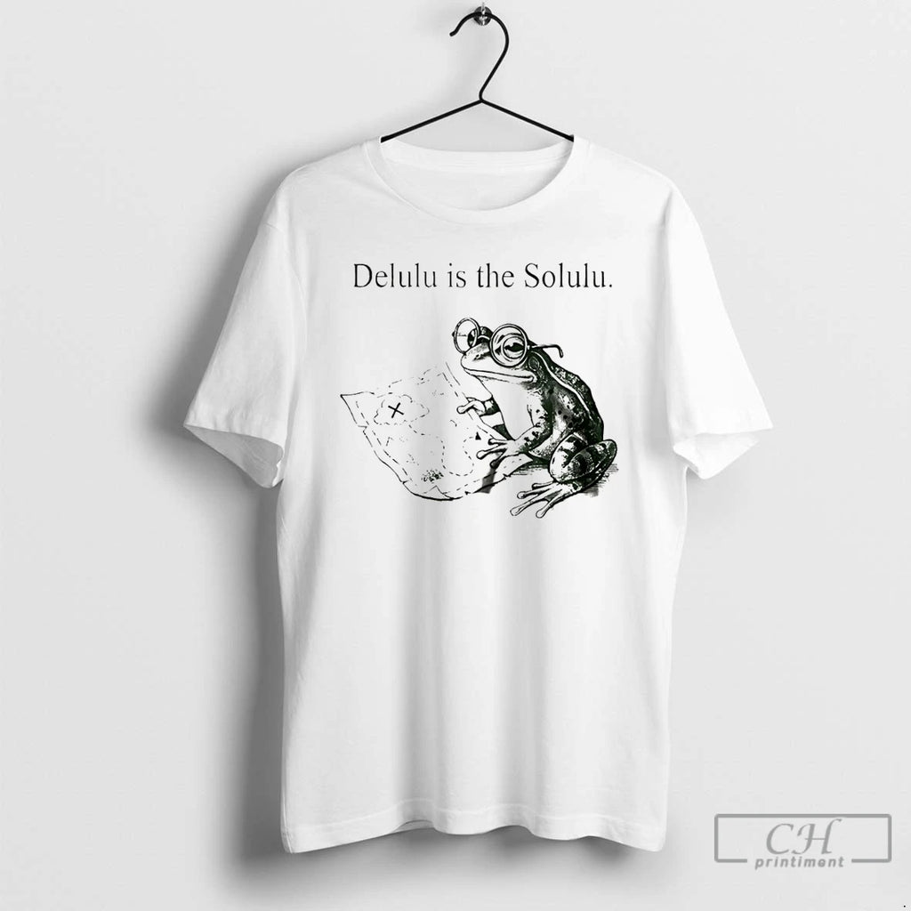 Classic Delulu Is The Solul Frog T-Shirts, Hoodie, Sweatshirt | TeeBloomCo.com