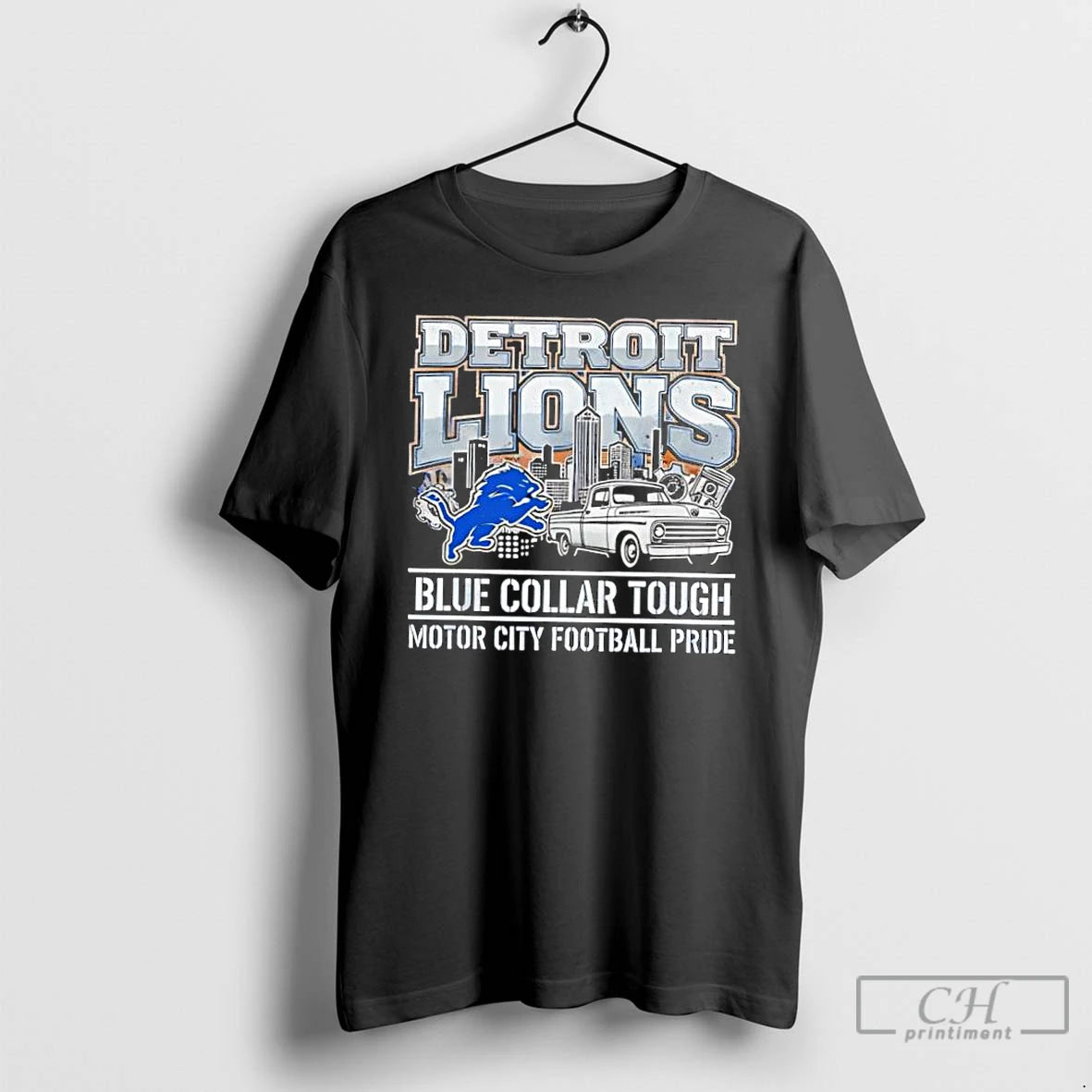 Classic Detroit Lions Blue Collar Tough Motor City Football Pride T-Shirts, Hoodie, Sweatshirt | TeeBloomCo.com