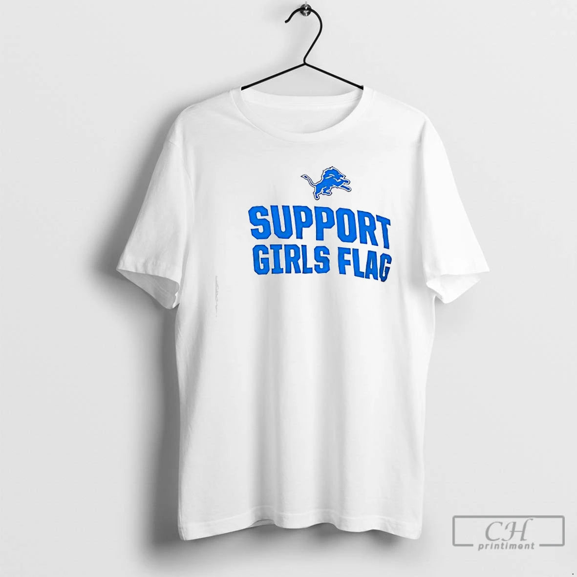 Classic Detroit Lions Hometown Support Girls Flag T-Shirts, Hoodie, Sweatshirt | TeeBloomCo.com