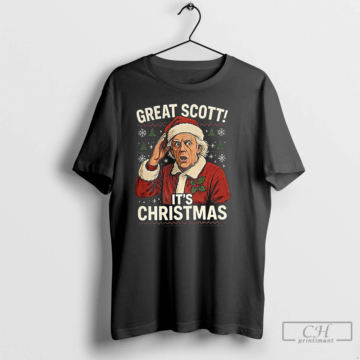 Classic Doc Brown Back To The Future Great Scott Its Ugly Christmas T Shirts Sweater Hoodie, Sweatshirt | TeeBloomCo.com