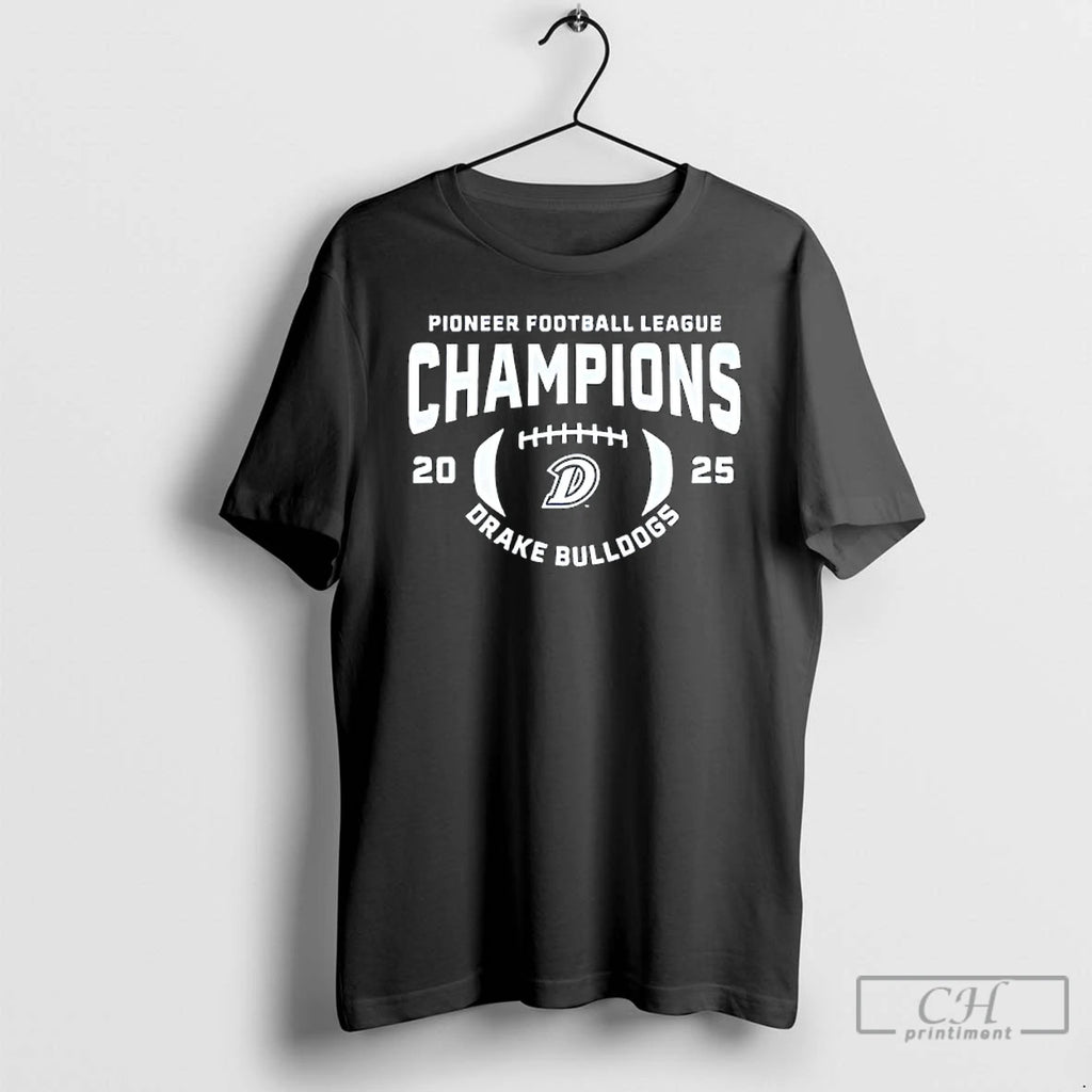 Classic Drake Bulldogs 2025 Pioneer Football League Champions T-Shirts, Hoodie, Sweatshirt | TeeBloomCo.com