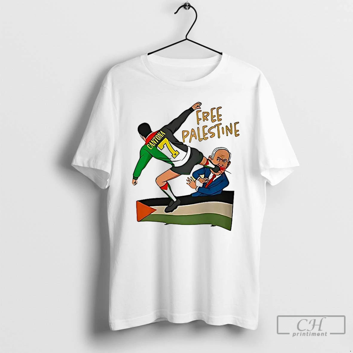 Classic Eric Cantona Kung Fu Benjamin Netanyahu Free Palestine Meme T-Shirts, Hoodie, Sweatshirt | TeeBloomCo.com
