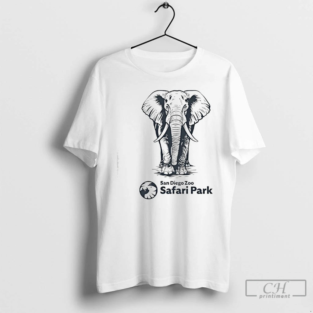 Classic Etched Elephant San Diego Zoo Safari Park T-Shirts, Hoodie, Sweatshirt | TeeBloomCo.com