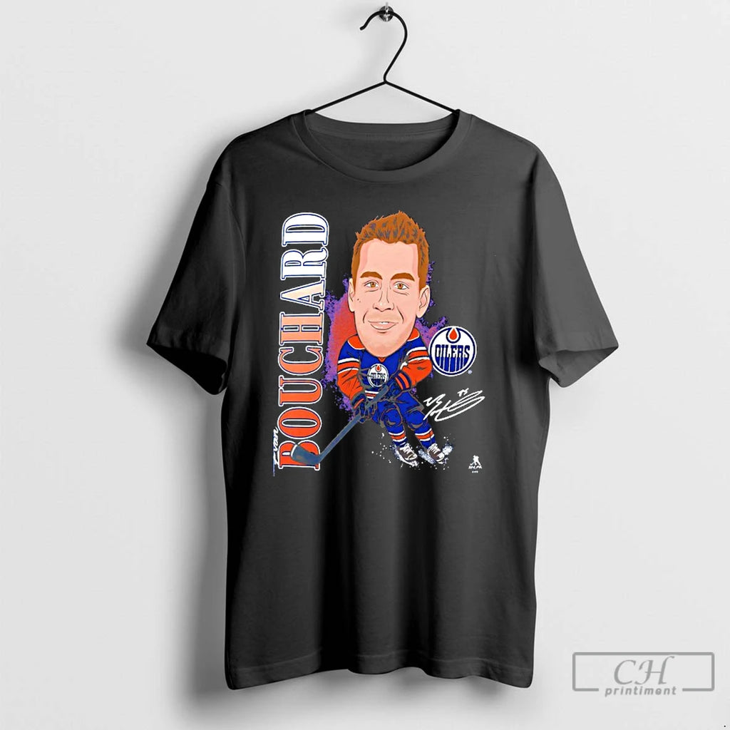 Classic Evan Bouchard Edmonton Oilers Player Action Signature T-Shirts, Hoodie, Sweatshirt | TeeBloomCo.com