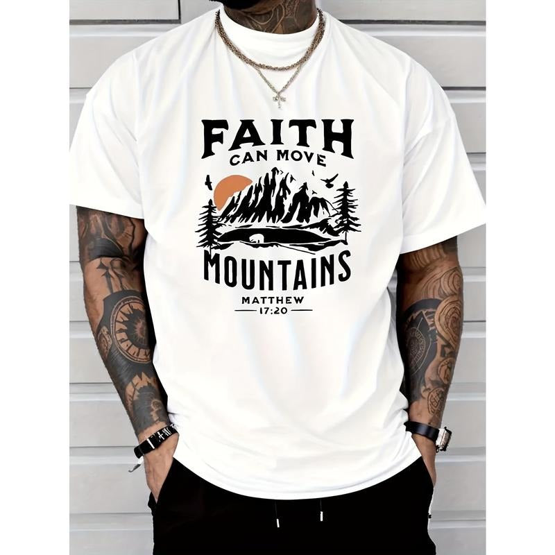 Classic Fit Summer Tee Shirt - T-Shirts for Men with Breathable Knit Fabric, Short Sleeve, Casual Style, Perfect for...