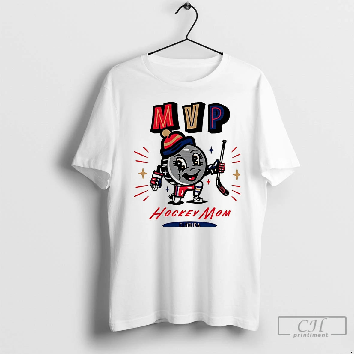 Classic Florida Hockey Mom Mvp 2025 Cartoon Christmas T-Shirts, Hoodie, Sweatshirt | TeeBloomCo.com