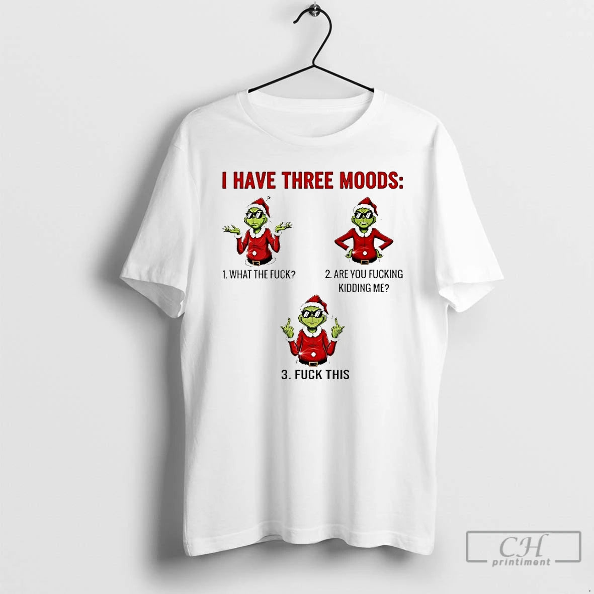 Classic Grinch I Have Three Moods Christmas 2025 T-Shirts, Hoodie, Sweatshirt | TeeBloomCo.com