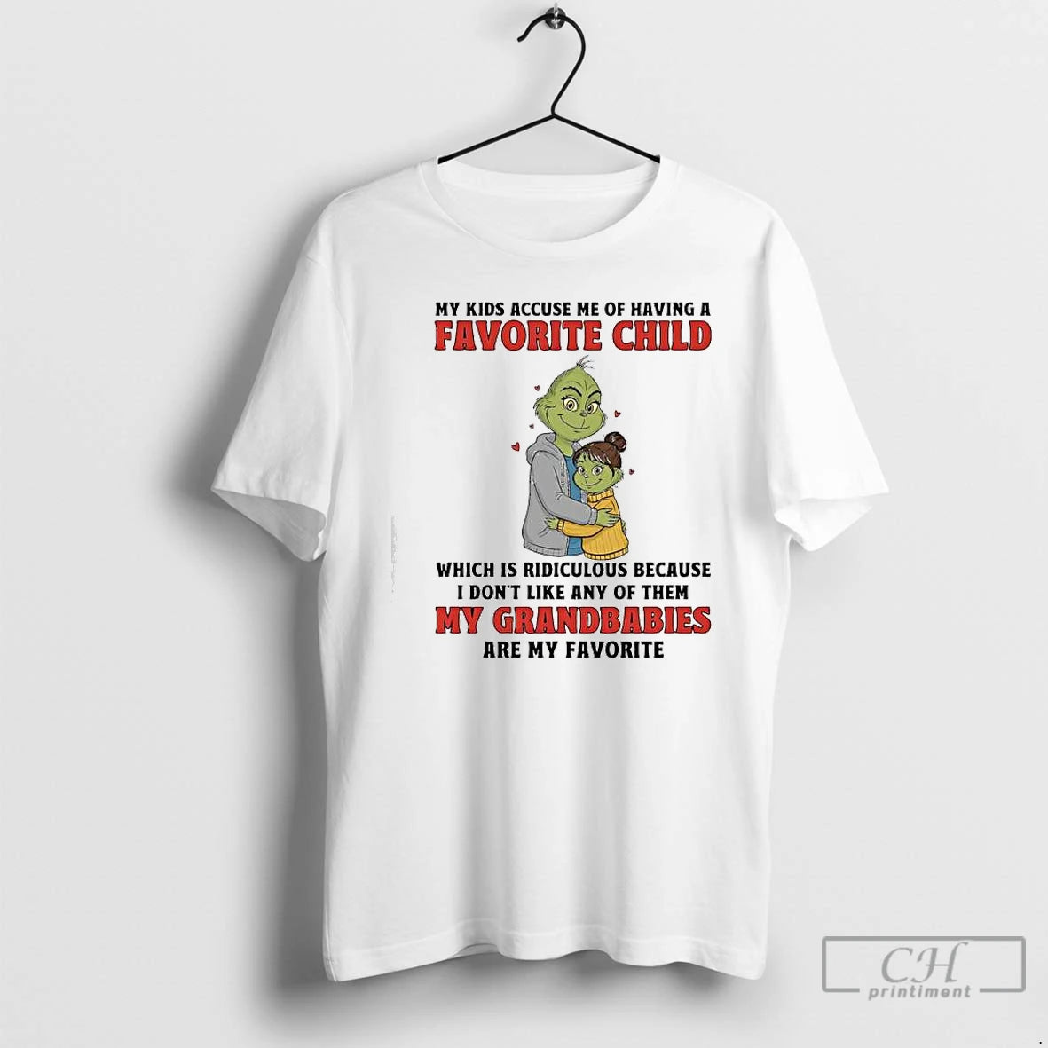 Classic Grinch My Kids Accuse Me Of Having A Favorite Child Which Is Ridiculous T-Shirts, Hoodie, Sweatshirt | TeeBloomCo.com