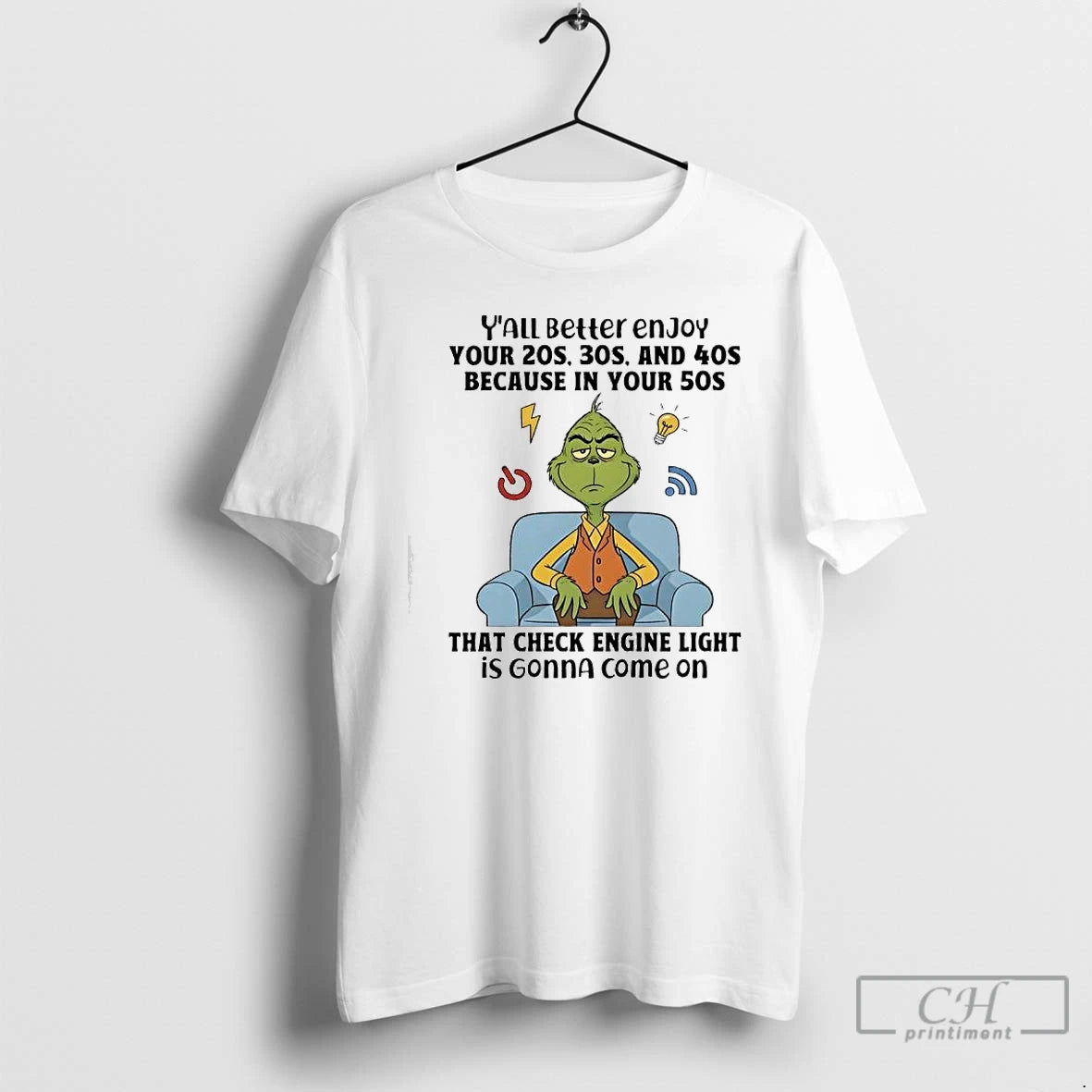 Classic Grinch That Check Engine Light Is Gonna Come On T-Shirts, Hoodie, Sweatshirt | TeeBloomCo.com