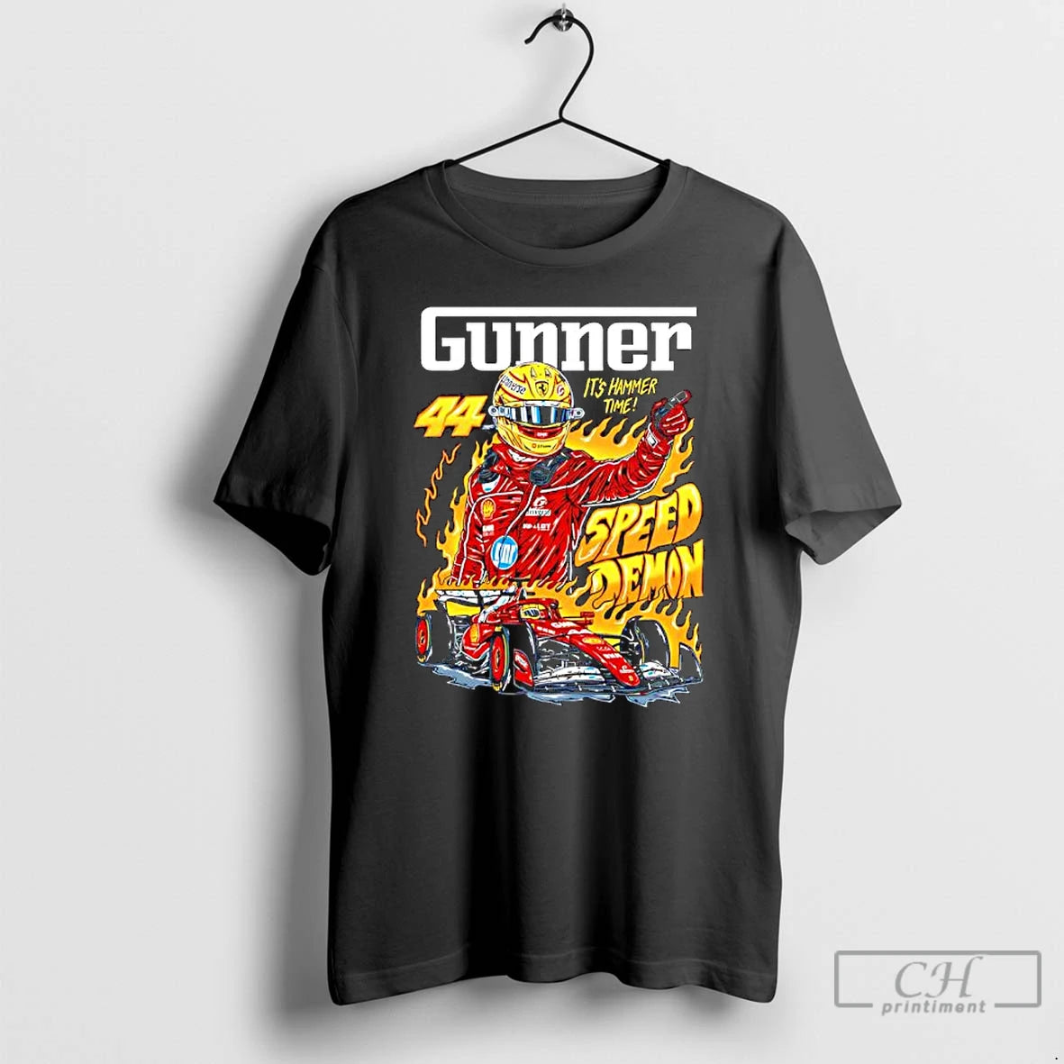 Classic Gunner Speed Demon 44 Lewis Hamilton Its Hammer Time T-Shirts, Hoodie, Sweatshirt | TeeBloomCo.com