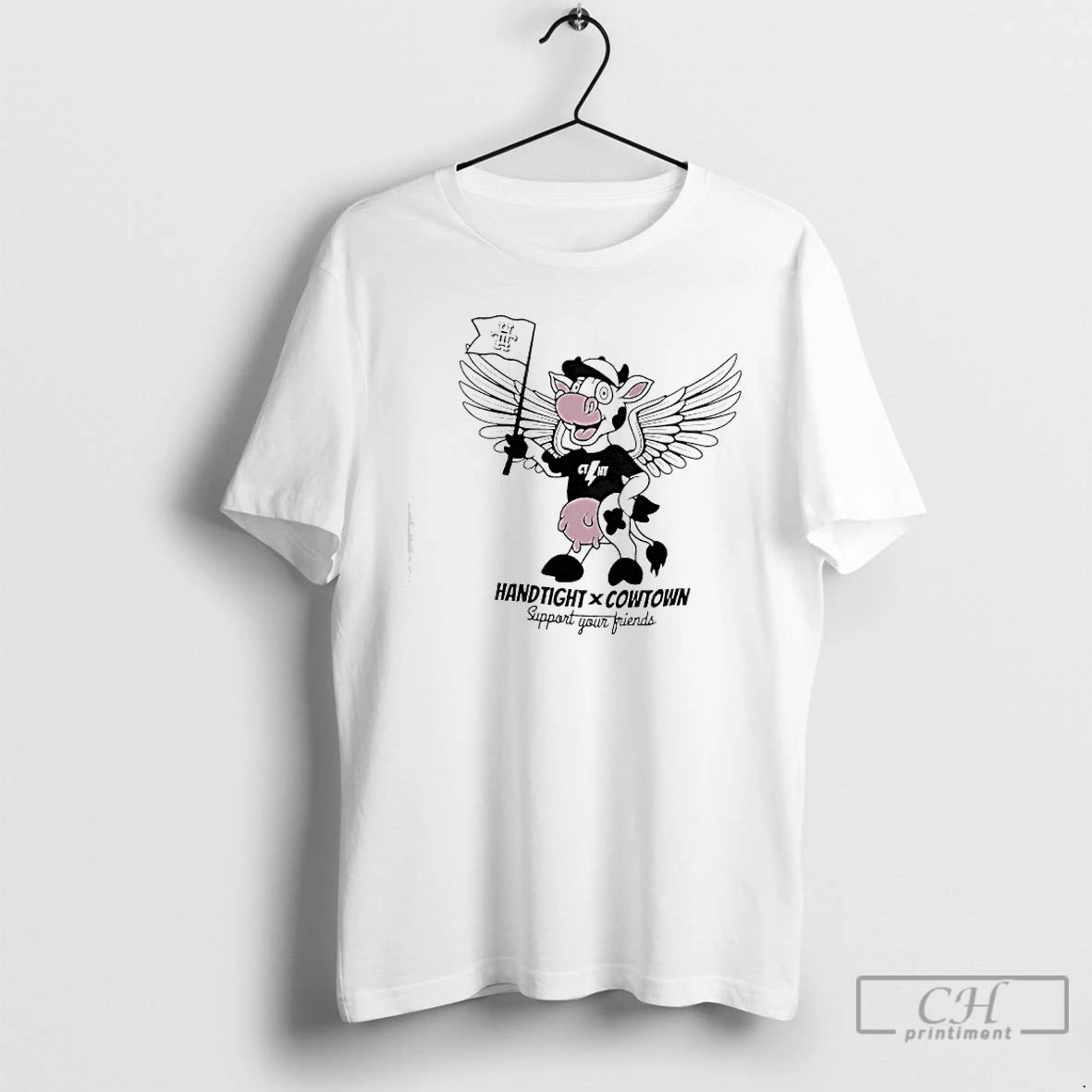 Classic Hand Tight X Cowtown Support Yur Friends Cow Graphic T-Shirts, Hoodie, Sweatshirt | TeeBloomCo.com