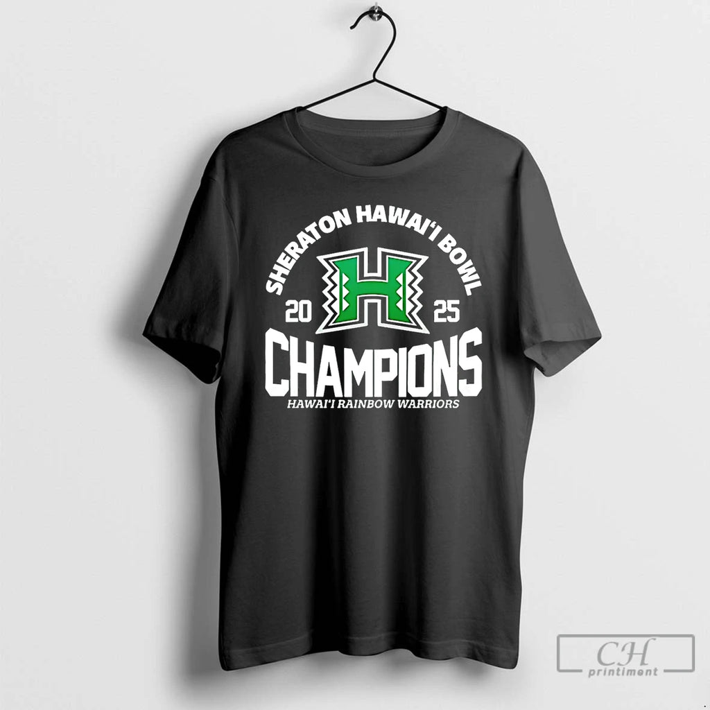 Classic Hawaii Rainbow Warriors 2025 Hawai Bowl Champions T-Shirts, Hoodie, Sweatshirt | TeeBloomCo.com