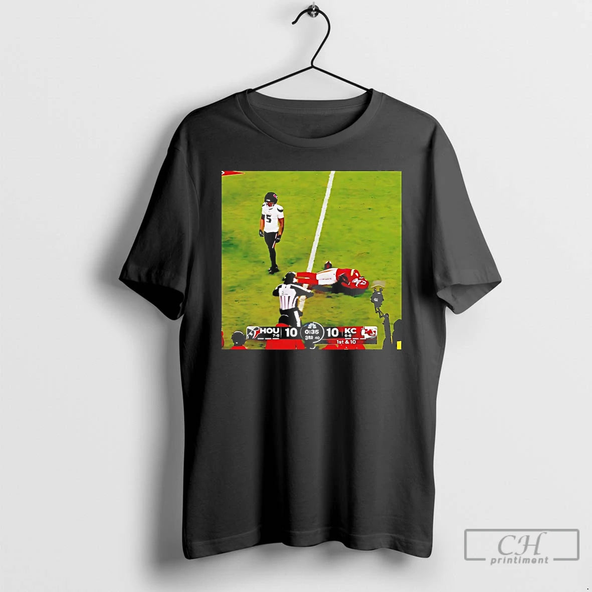 Classic Houston Texans Vs Kansas City Chiefs 1st And 10 2025 T-Shirts, Hoodie, Sweatshirt | TeeBloomCo.com