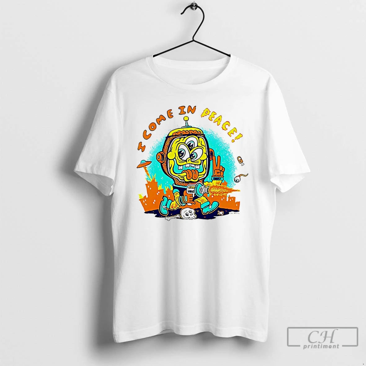 Classic I Come In Peace Zombie T-Shirts, Hoodie, Sweatshirt | TeeBloomCo.com