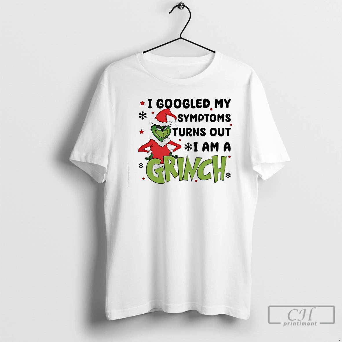 Classic I Googled My Symptoms Turns Out I Am A Grinch Christmas T Shirts Sweater Hoodie, Sweatshirt | TeeBloomCo.com