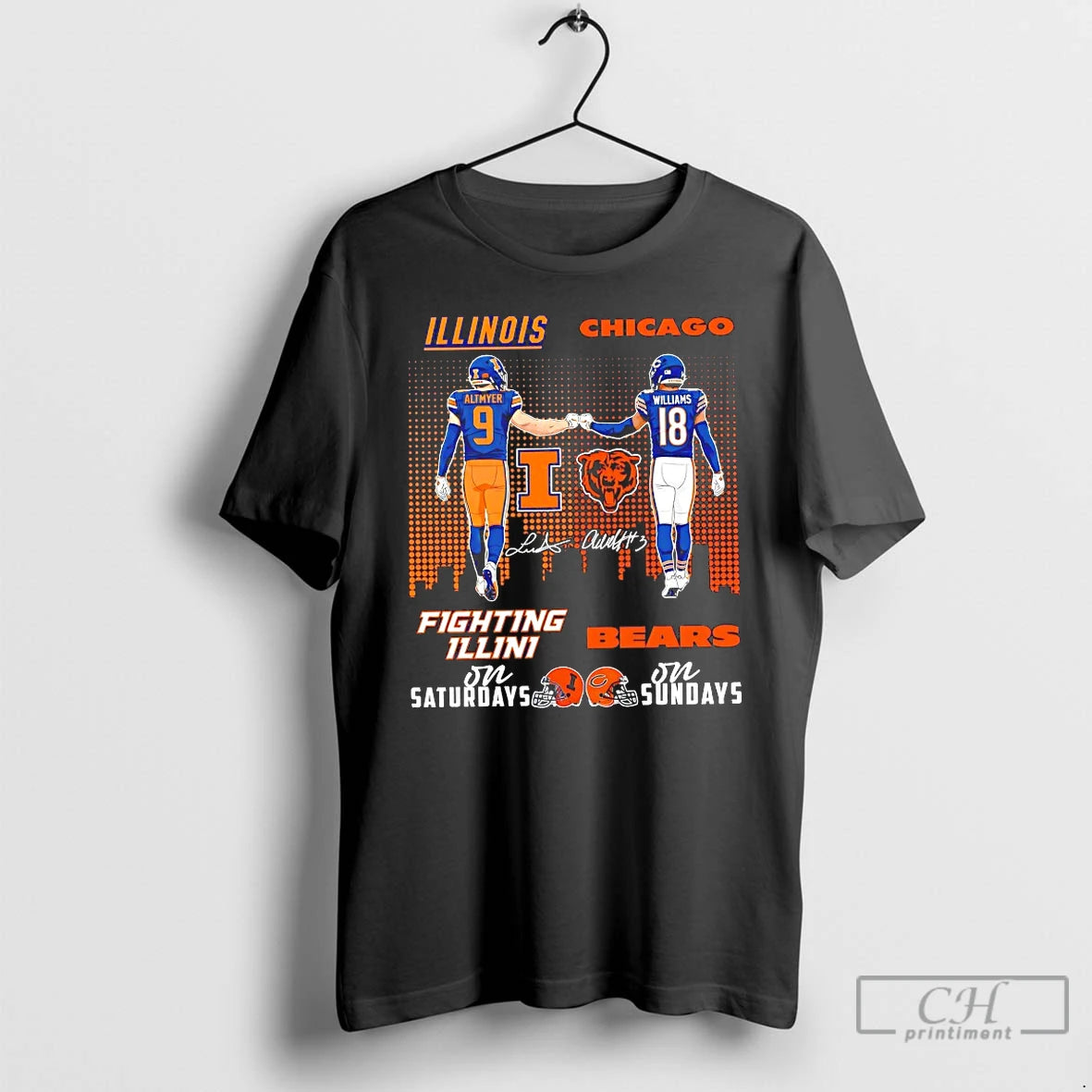 Classic Illinois Chicago Fighting Illini Bears Football Saturday Sunday T-Shirts, Hoodie, Sweatshirt | TeeBloomCo.com