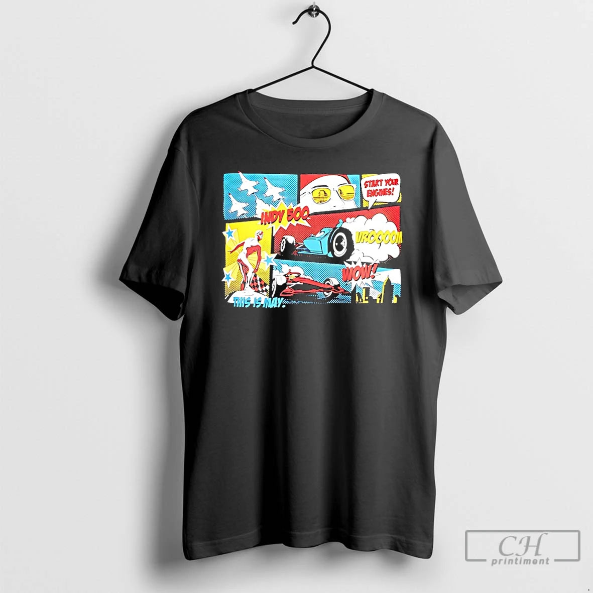 Classic Indianapolis Motor Speedway Comic Strip T-Shirts, Hoodie, Sweatshirt | TeeBloomCo.com