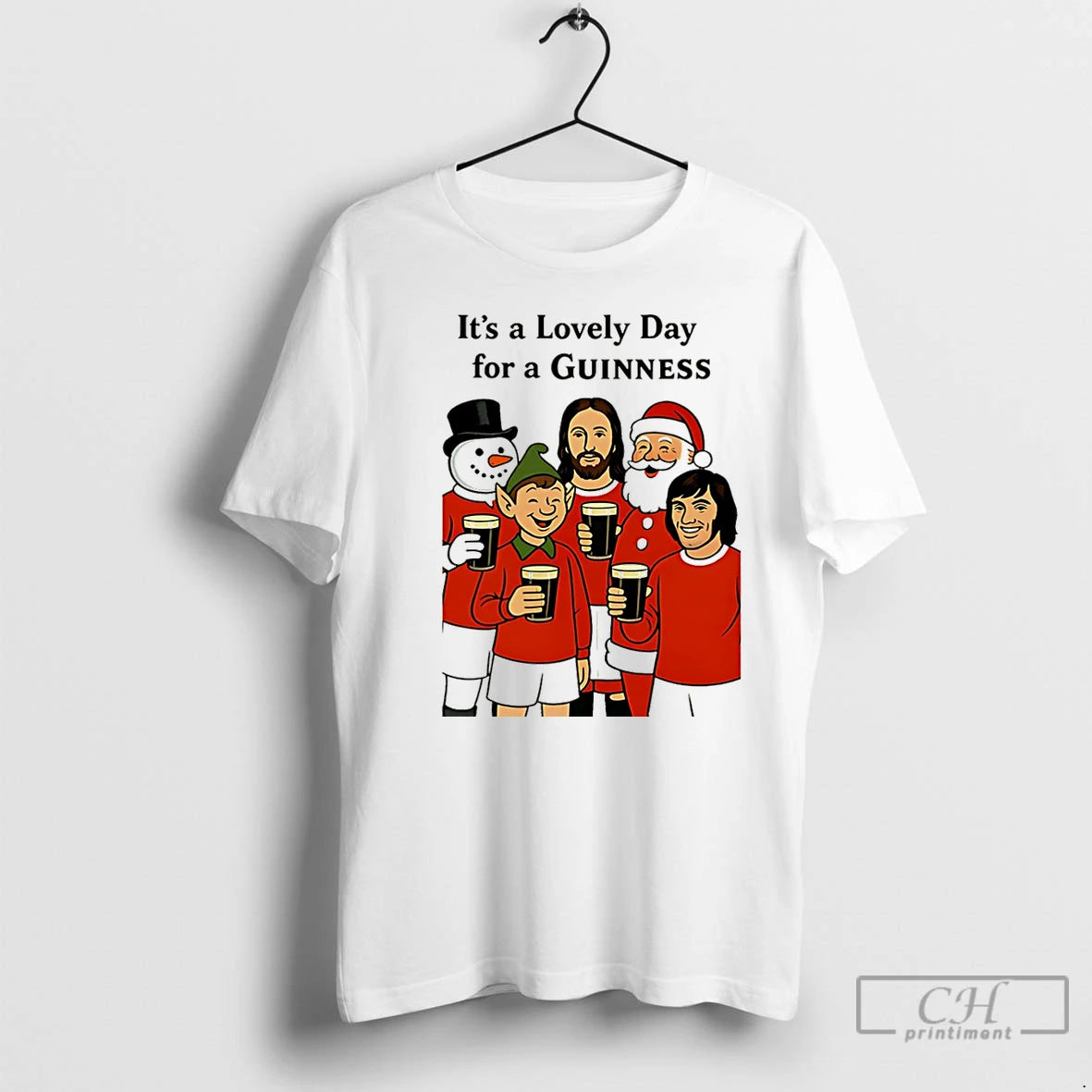 Classic Its A Lovely Day For A Guinness Man United Christmas Christmas T Shirts Sweater Hoodie, Sweatshirt | TeeBloomCo.com