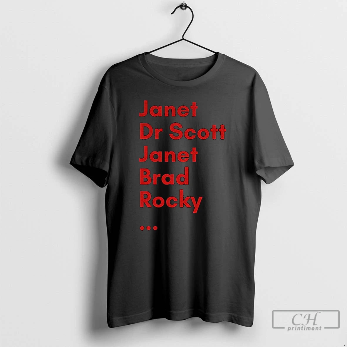 Classic Janet Dr Scott Janet Brad Rocky Rocky Horror Show T-Shirts, Hoodie, Sweatshirt | TeeBloomCo.com