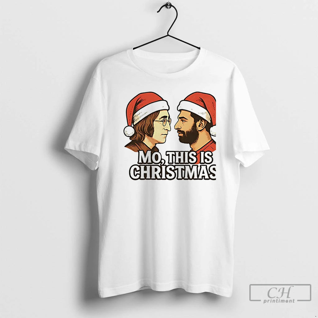 Classic John Lennon Mo Salah Mo This Is Christmas Christmas T-Shirts, Hoodie, Sweatshirt | TeeBloomCo.com
