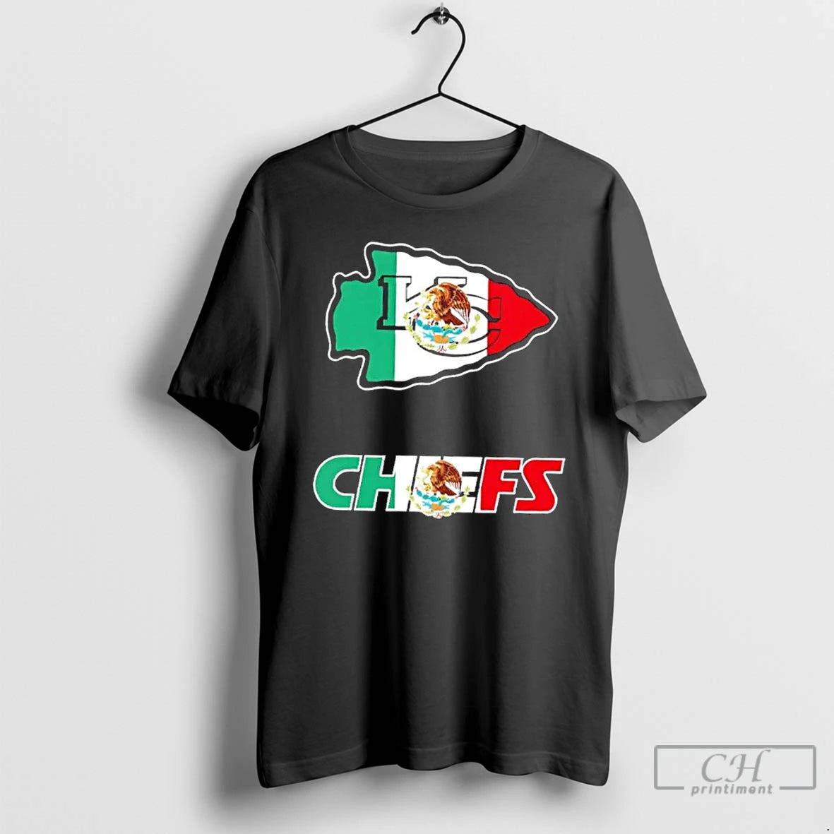 Classic Kansas City Chiefs Football X Mexican Flag Logo T-Shirts, Hoodie, Sweatshirt | TeeBloomCo.com