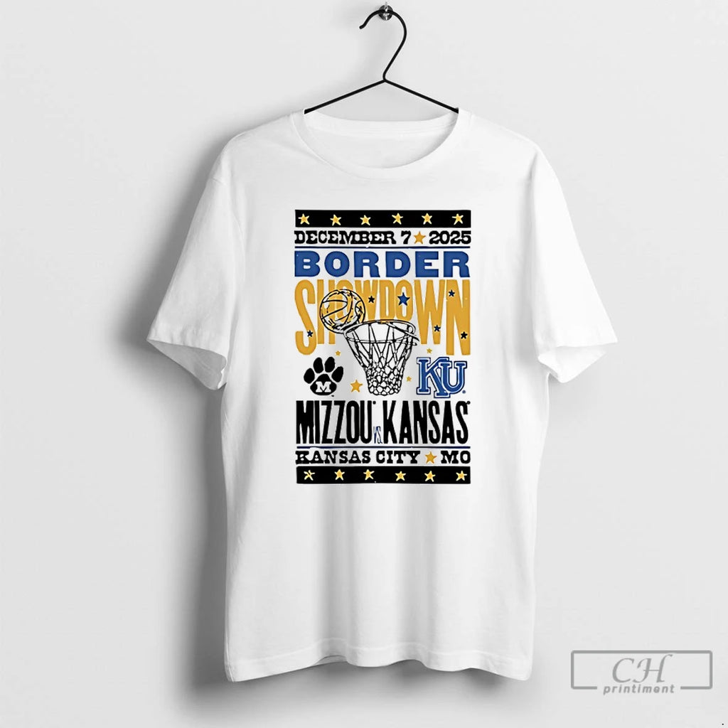 Classic Kansas Jayhawks Basketball 2025 Border Showdown T-Shirts, Hoodie, Sweatshirt | TeeBloomCo.com