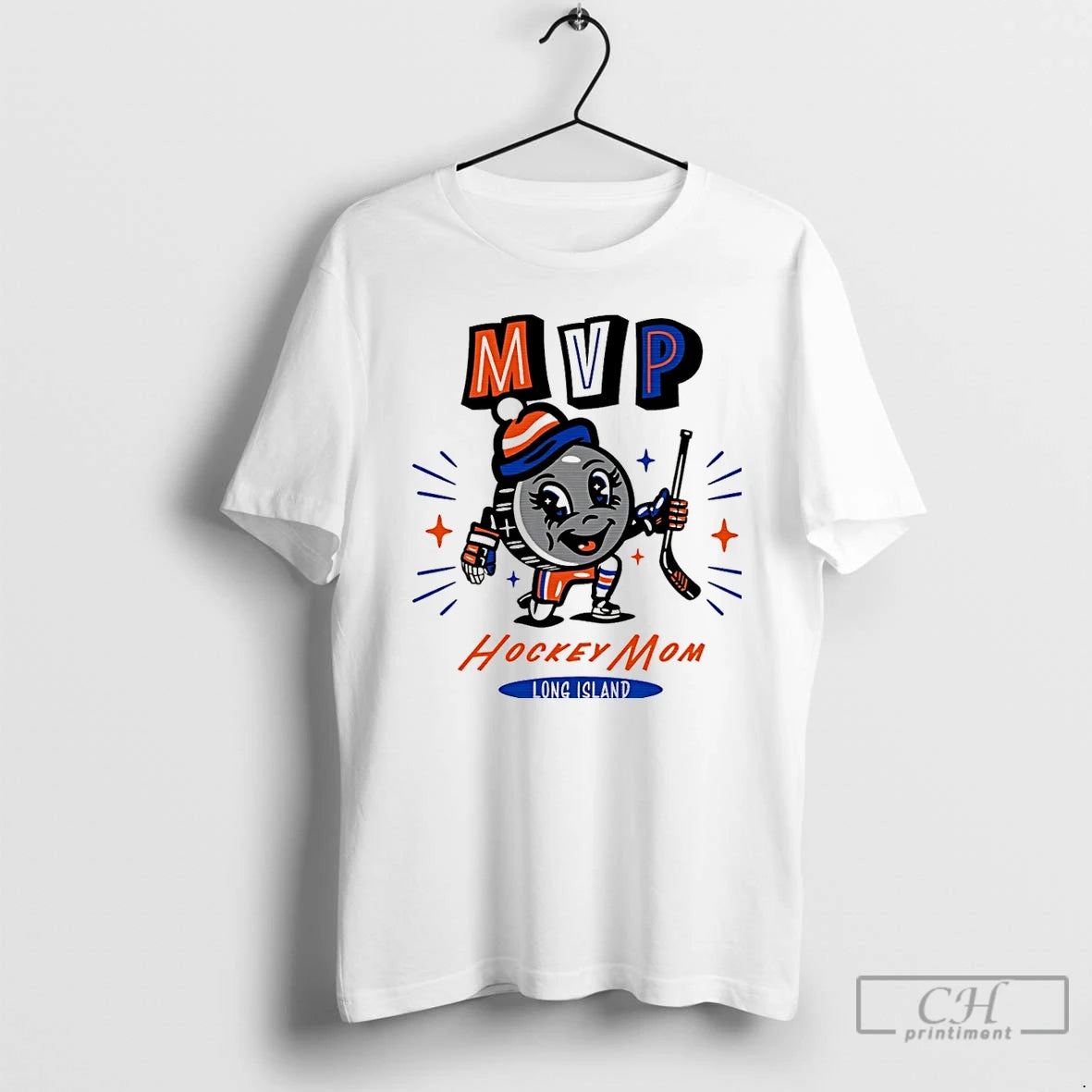 Classic Long Island Hockey Mom Mvp 2025 Cartoon Christmas T-Shirts, Hoodie, Sweatshirt | TeeBloomCo.com