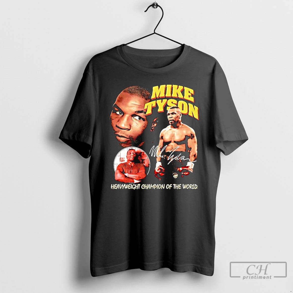 Classic Mike Tyson Graphic Heavyweight Champion Of The World Signature T-Shirts, Hoodie, Sweatshirt | TeeBloomCo.com