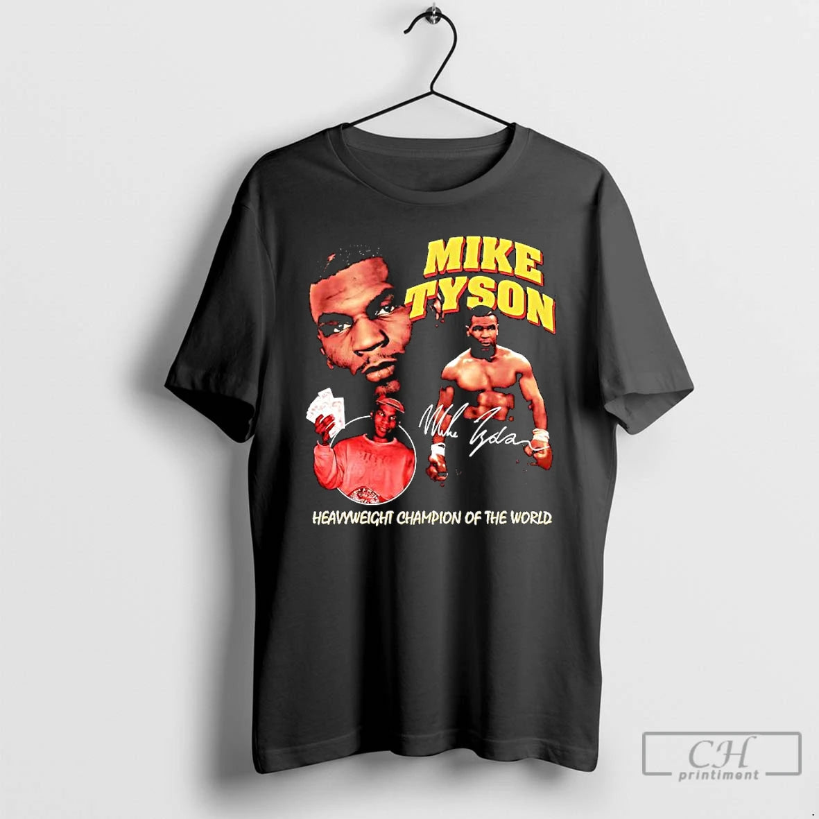 Classic Mike Tyson Heavyweight Champion Of The World Signature T-Shirts, Hoodie, Sweatshirt | TeeBloomCo.com