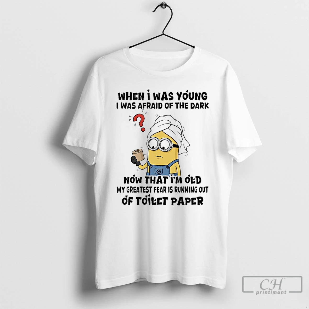 Classic Minions When I Was Young I Was Afraid Of The Dark Now That Im T-Shirts, Hoodie, Sweatshirt | TeeBloomCo.com
