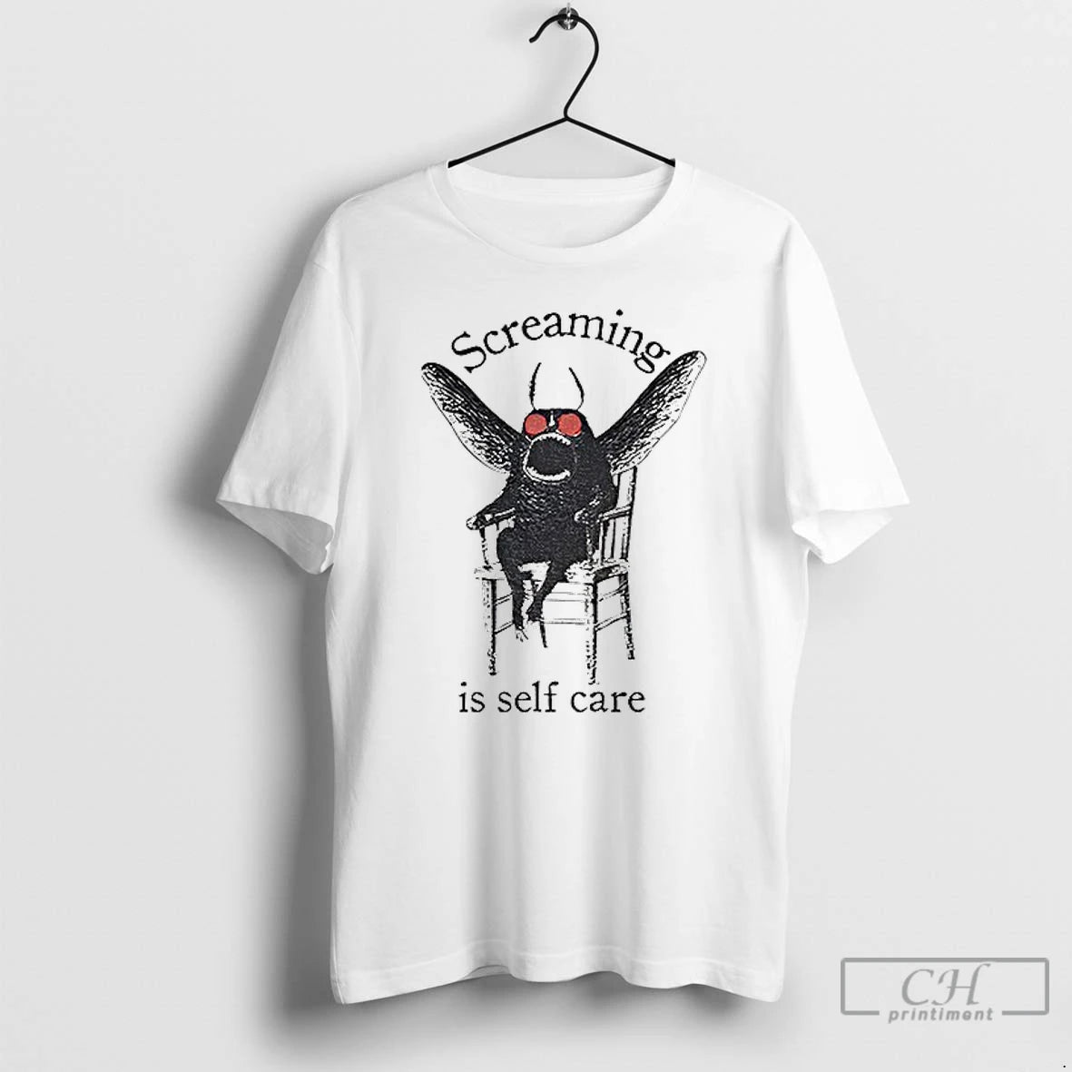 Classic Mothman Shenanigan Screaming Is Self Care T-Shirts, Hoodie, Sweatshirt | TeeBloomCo.com