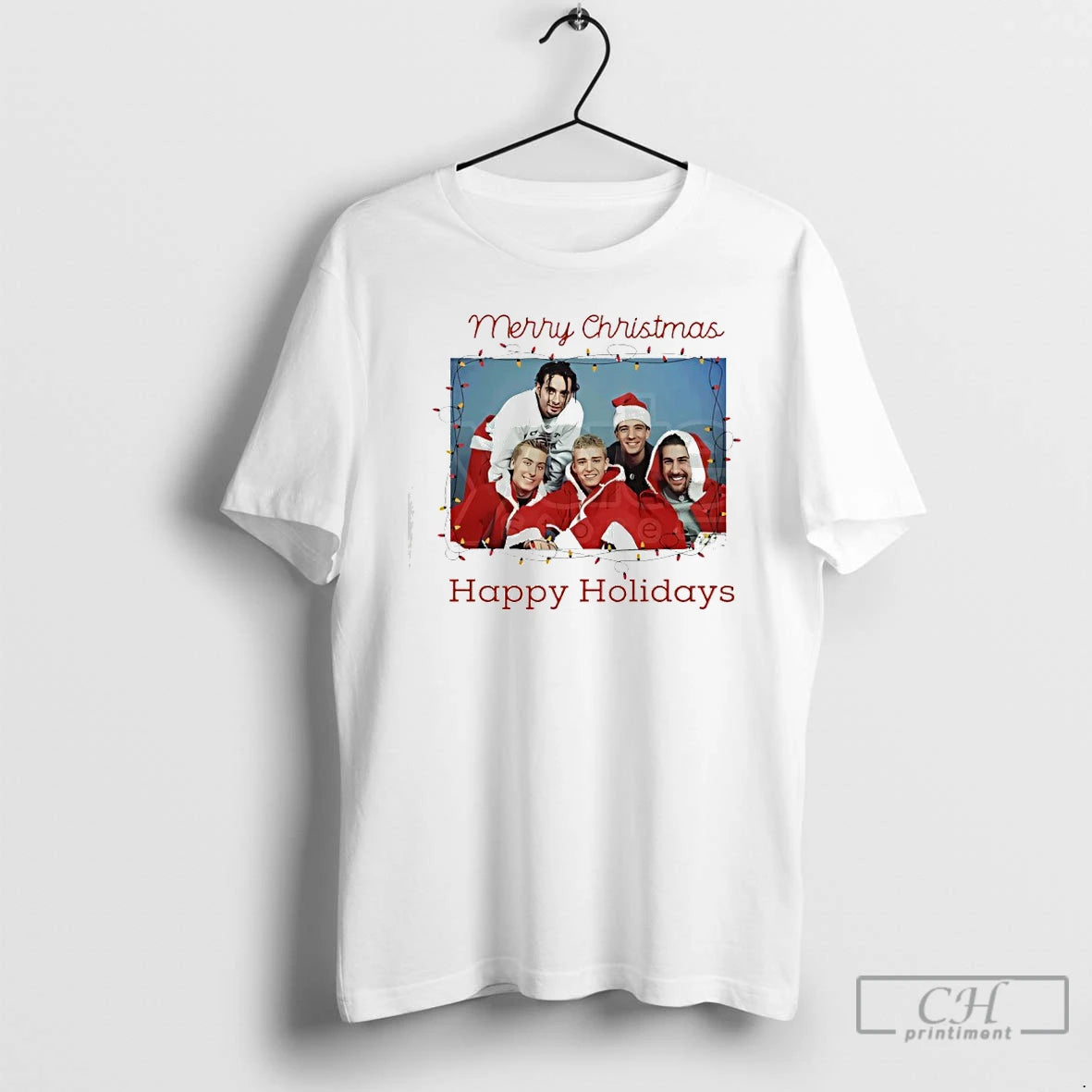 Classic Nsync Merry Christmas Happy Holidays Retro T-Shirts, Hoodie, Sweatshirt | TeeBloomCo.com