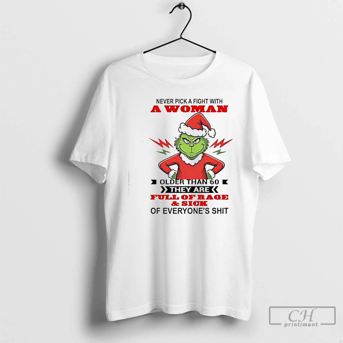 Classic Never Pick A Fight With A Woman Older Than 60 They Are Full Of T-Shirts, Hoodie, Sweatshirt | TeeBloomCo.com